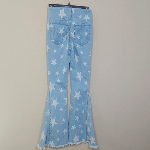 Show Me Your MuMu Blue Berkeley Bells You're A Star Jeans, Size XS - Picture 1 of 7